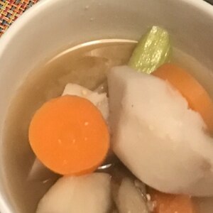 根菜と卵白のけんちん汁【和食・汁物】